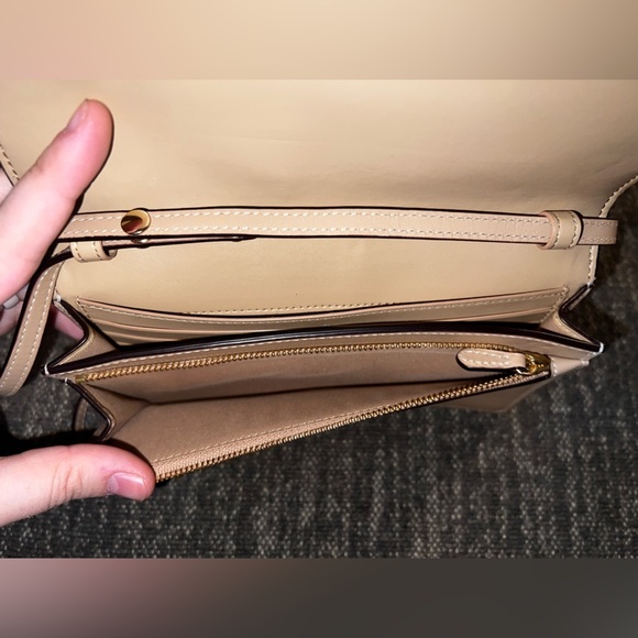 Foldover Crossbody Clutch With Signature Canvas Patchwork - Picture 5 of 11